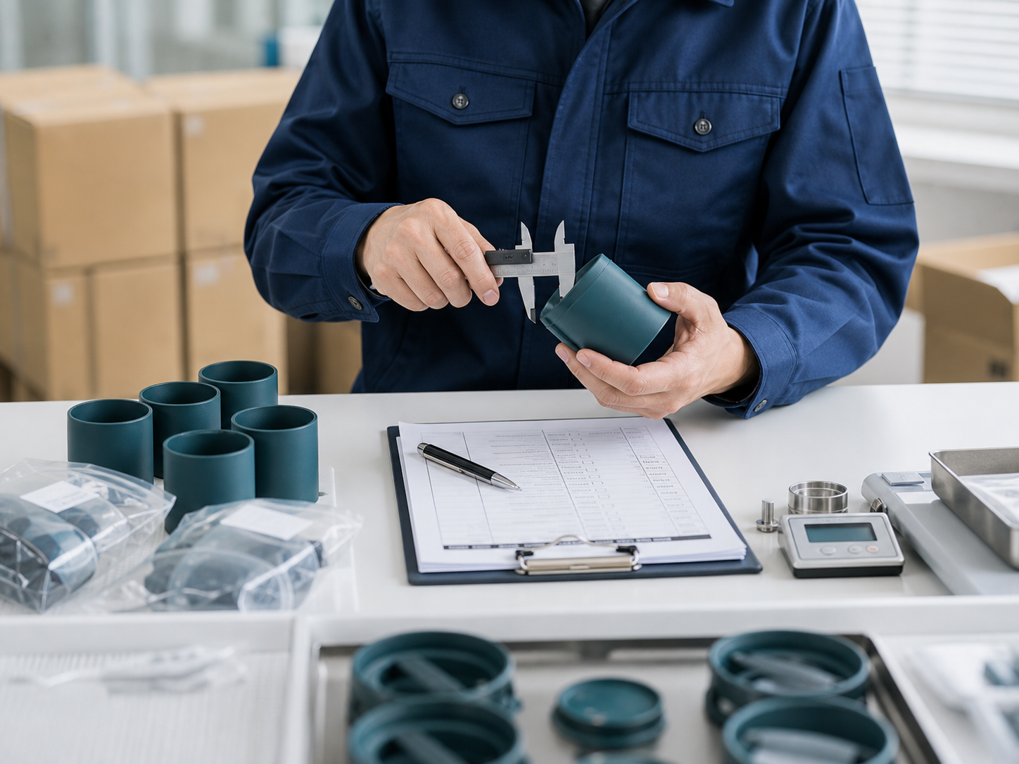 JKT Sourcing warehouse operations and quality control inspection